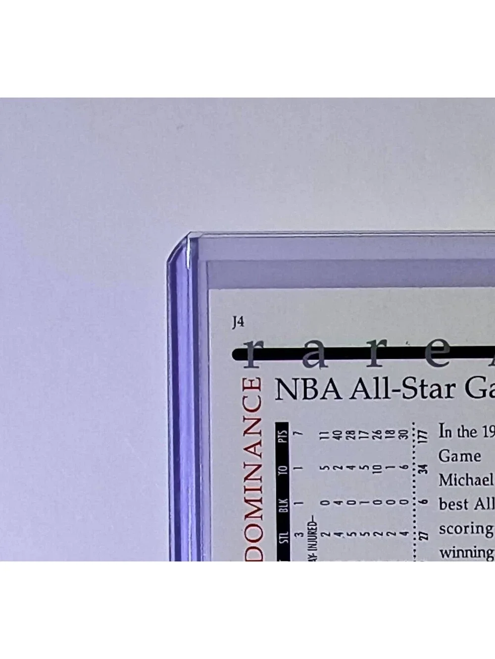 Michael Jordan 1994-95 Upper Deck Rare Air MJ Decade of Dominance #J4 Card Bulls